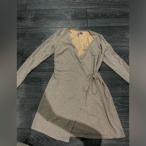 Gold/glitter Long Sleeve Dress